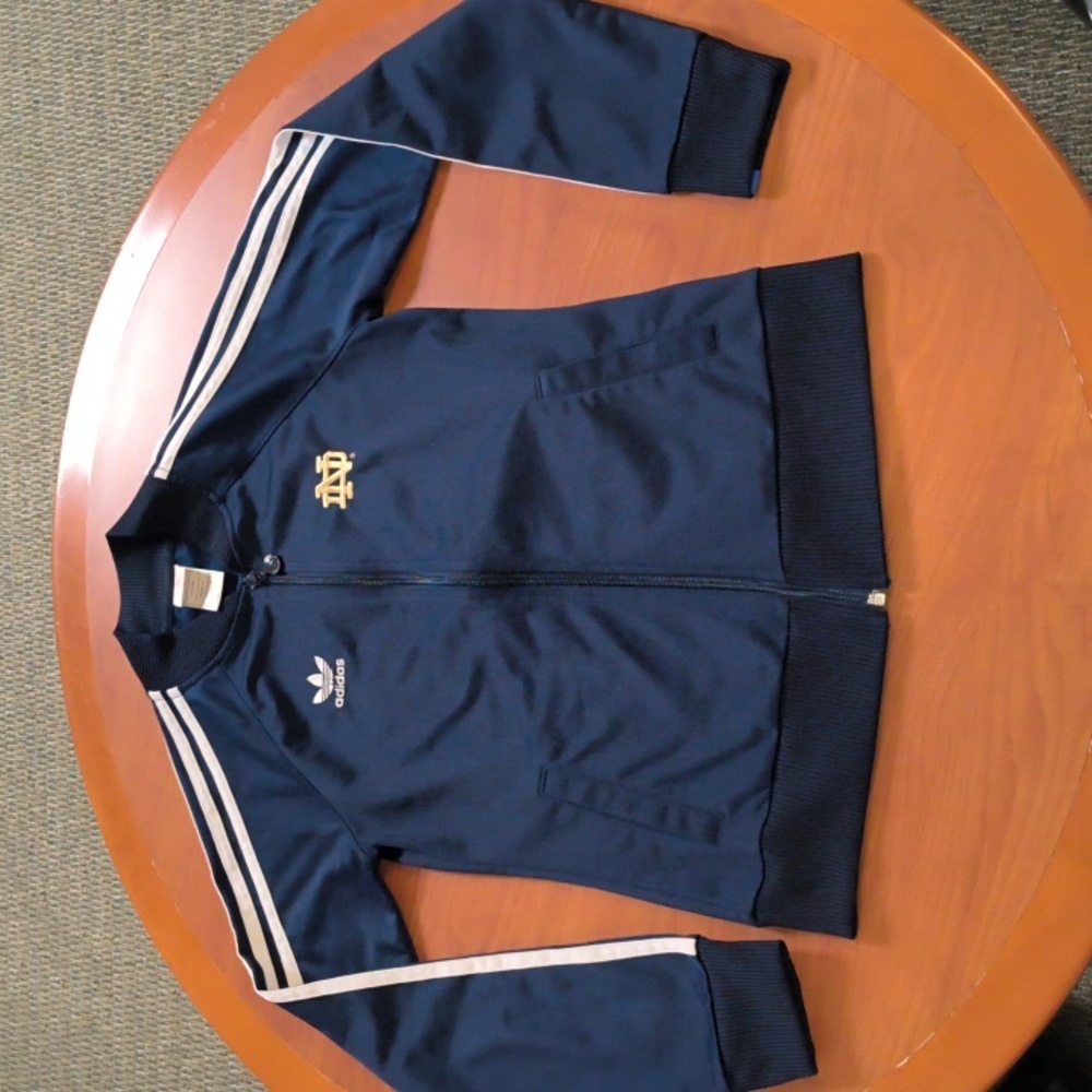 Adidas University of Notre Dame Irish Tracksuit Track Jacket Women’s Size Small
